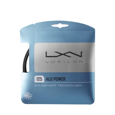 Nawleczka z żyłką tenisową Luxilon Alu Power 1.25 (trwałość+siła) czarna